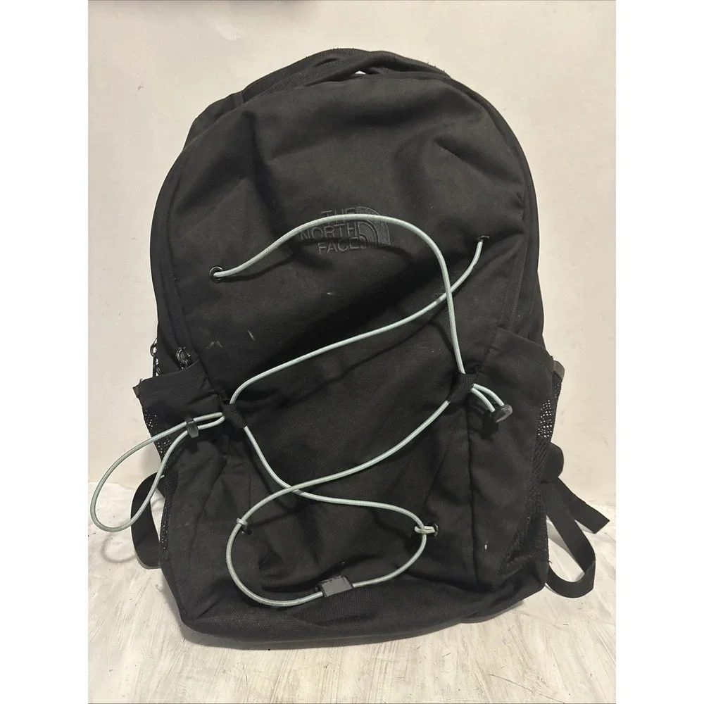 The North Face Jester Backpack Black Blue Bungee FlexVent 17 Inch Bag